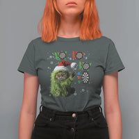 Funny Cat Throwing Dart Ho Ho Ho T Shirt For Women Christmas Gift For Dart Player - Wonder Print Shop