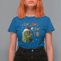 Funny Cat Throwing Dart Ho Ho Ho T Shirt For Women Christmas Gift For Dart Player - Wonder Print Shop
