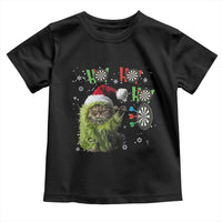 Funny Cat Throwing Dart Ho Ho Ho Toddler T Shirt Christmas Gift For Dart Player - Wonder Print Shop