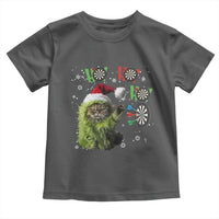 Funny Cat Throwing Dart Ho Ho Ho Toddler T Shirt Christmas Gift For Dart Player - Wonder Print Shop