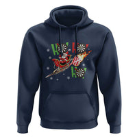 Christmas Dart Game Hoodie Funny Ho Ho Ho Dart Player Holiday Gift - Wonder Print Shop