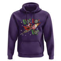 Christmas Dart Game Hoodie Funny Ho Ho Ho Dart Player Holiday Gift - Wonder Print Shop