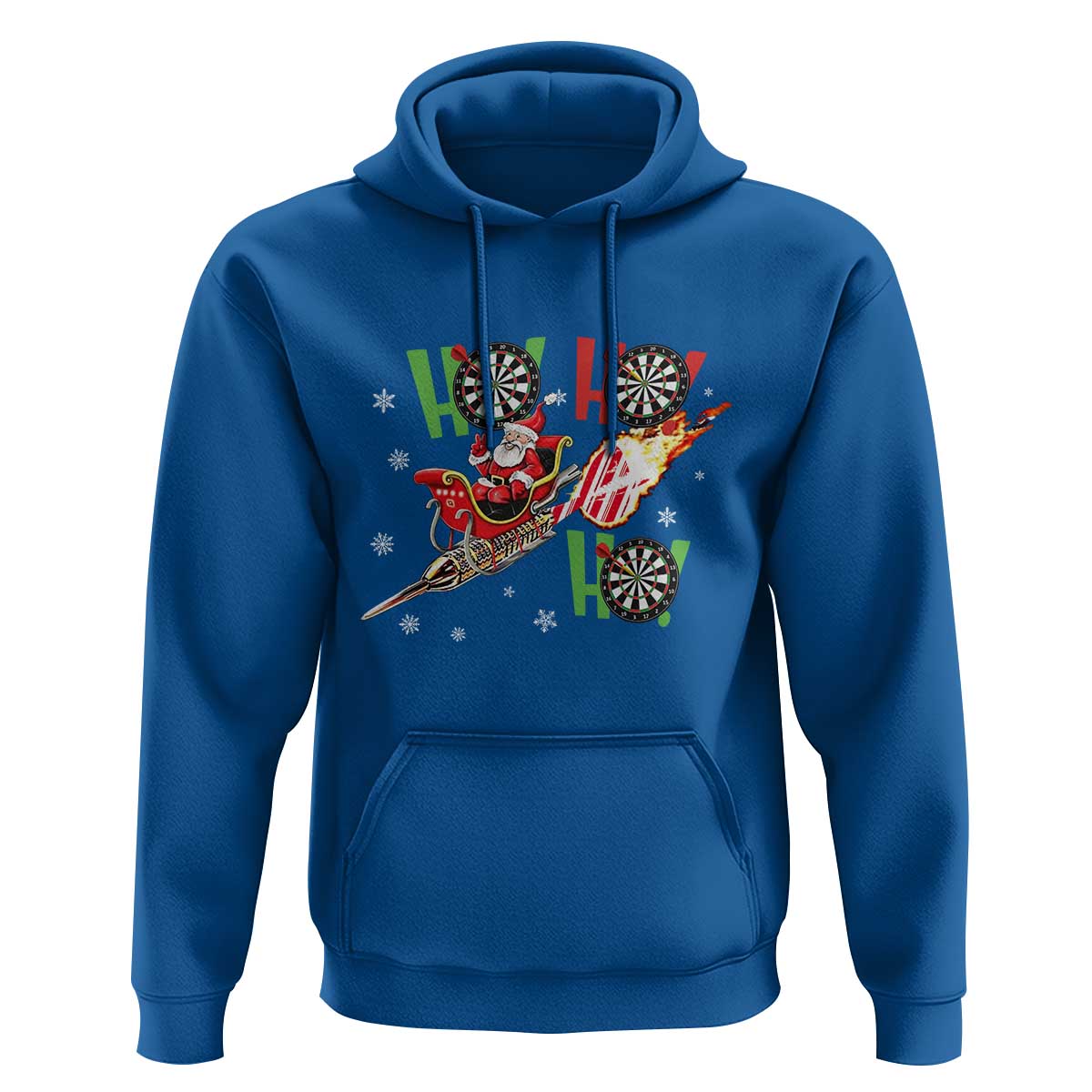 Christmas Dart Game Hoodie Funny Ho Ho Ho Dart Player Holiday Gift - Wonder Print Shop