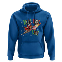Christmas Dart Game Hoodie Funny Ho Ho Ho Dart Player Holiday Gift - Wonder Print Shop