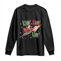 Christmas Dart Game Long Sleeve Shirt Funny Ho Ho Ho Dart Player Holiday Gift - Wonder Print Shop