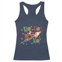 Christmas Dart Game Racerback Tank Top Funny Ho Ho Ho Dart Player Holiday Gift - Wonder Print Shop