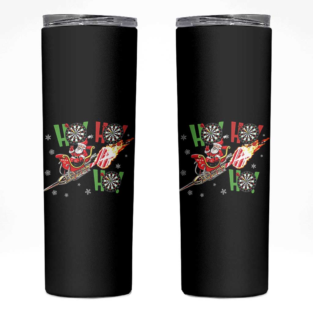 Christmas Dart Game Skinny Tumbler Funny Ho Ho Ho Dart Player Holiday Gift - Wonder Print Shop