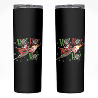Christmas Dart Game Skinny Tumbler Funny Ho Ho Ho Dart Player Holiday Gift - Wonder Print Shop