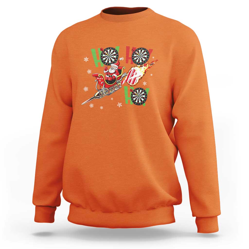 Christmas Dart Game Sweatshirt Funny Ho Ho Ho Dart Player Holiday Gift - Wonder Print Shop