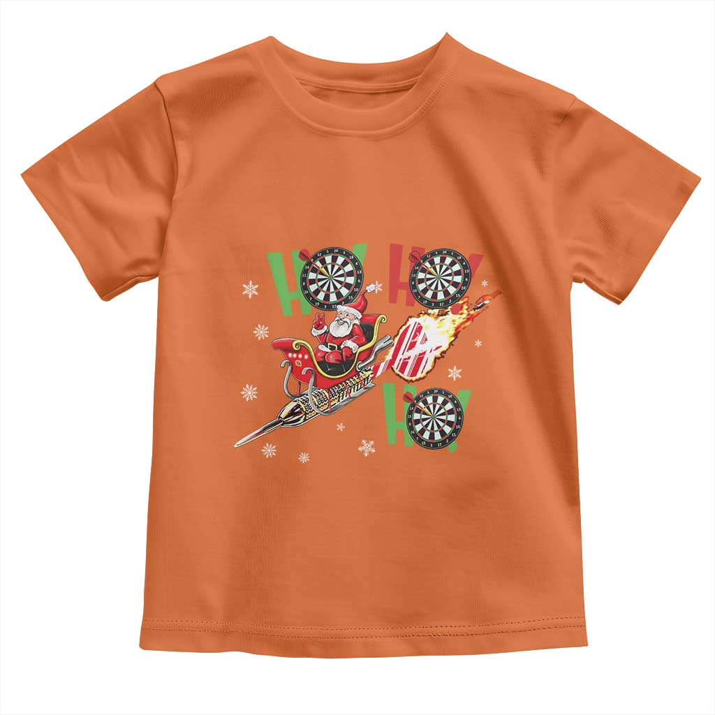 Christmas Dart Game Toddler T Shirt Funny Ho Ho Ho Dart Player Holiday Gift - Wonder Print Shop