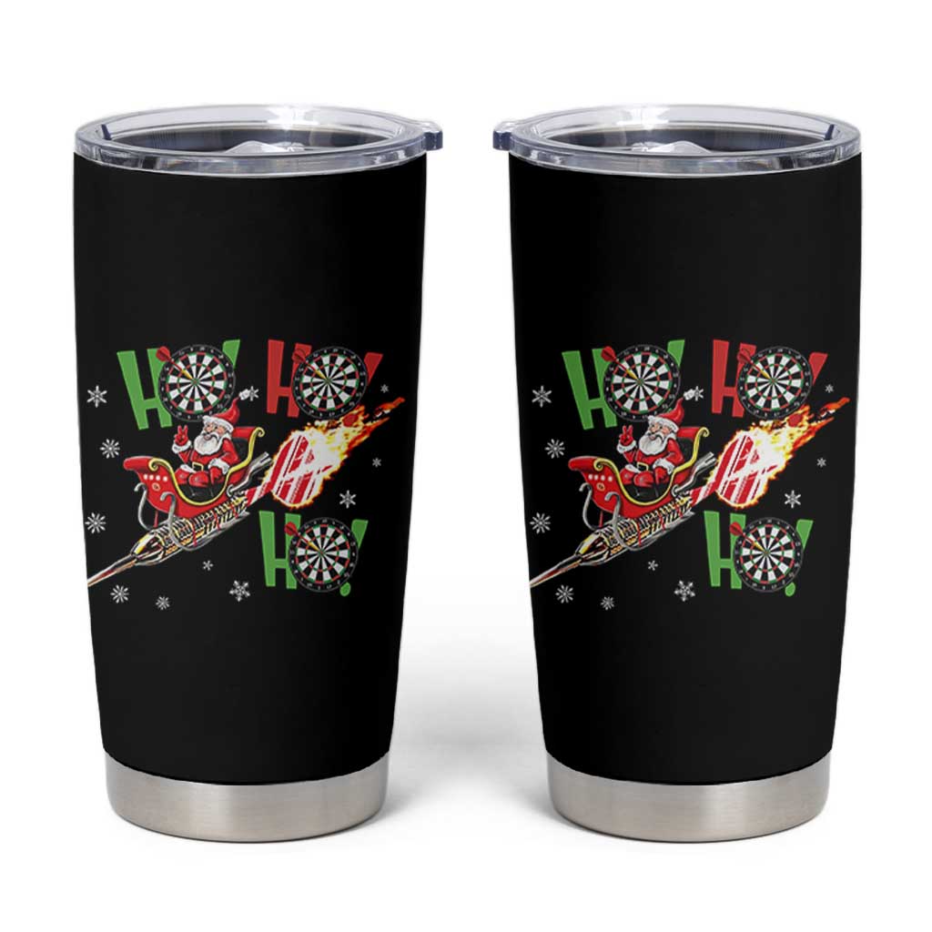 Christmas Dart Game Tumbler Cup Funny Ho Ho Ho Dart Player Holiday Gift - Wonder Print Shop
