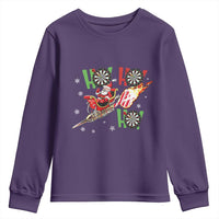 Christmas Dart Game Youth Sweatshirt Funny Ho Ho Ho Dart Player Holiday Gift - Wonder Print Shop