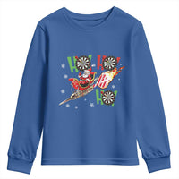 Christmas Dart Game Youth Sweatshirt Funny Ho Ho Ho Dart Player Holiday Gift - Wonder Print Shop
