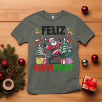 Dartist Feliz Navidart T Shirt Funny Santa Running From Darts Christmas Gift - Wonder Print Shop