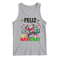 Dartist Feliz Navidart Tank Top Funny Santa Running From Darts Christmas Gift - Wonder Print Shop