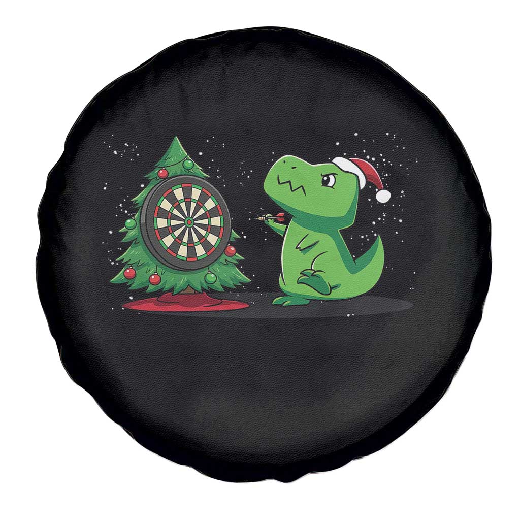 Christmas Dinosaur Dart Player Spare Tire Cover Funny Dino Lover - Wonder Print Shop