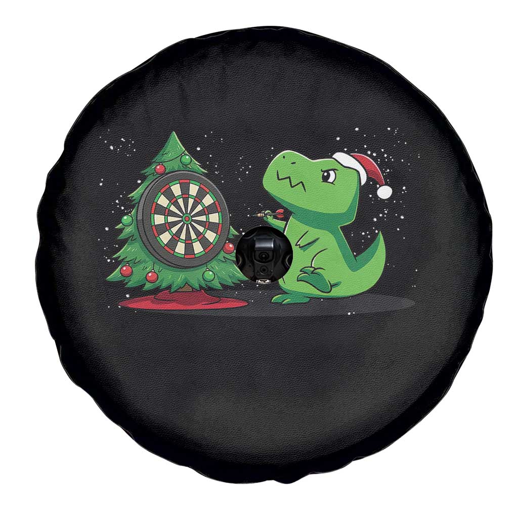 Christmas Dinosaur Dart Player Spare Tire Cover Funny Dino Lover - Wonder Print Shop