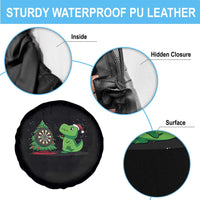Christmas Dinosaur Dart Player Spare Tire Cover Funny Dino Lover - Wonder Print Shop