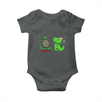 Christmas Dinosaur Dart Player Baby Onesie Funny Dino Lover - Wonder Print Shop
