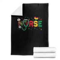 Proud Black Nurse Throw Blanket Black History Month Gift - Wonder Print Shop