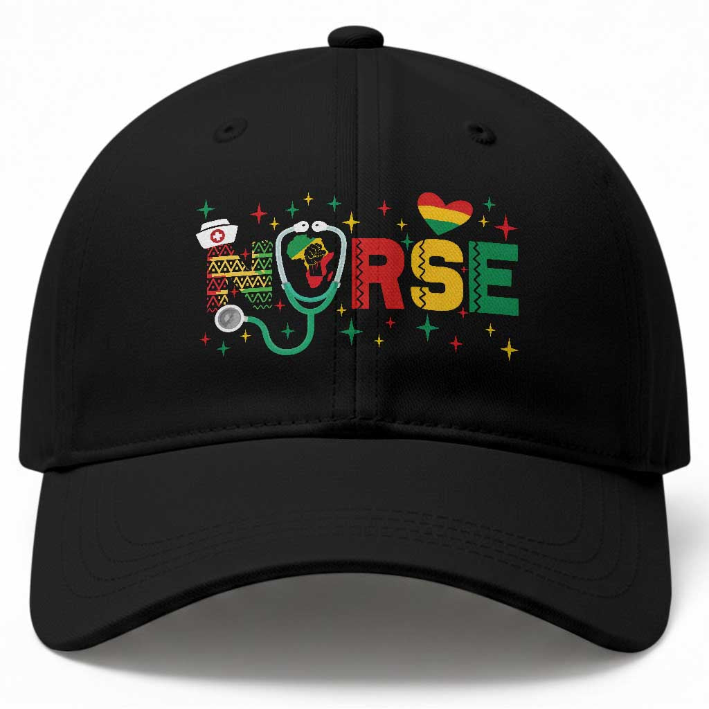 Proud Black Nurse Baseball Cap Black History Month Gift