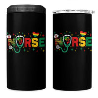 Proud Black Nurse 4 in 1 Can Cooler Tumbler Black History Month Gift - Wonder Print Shop