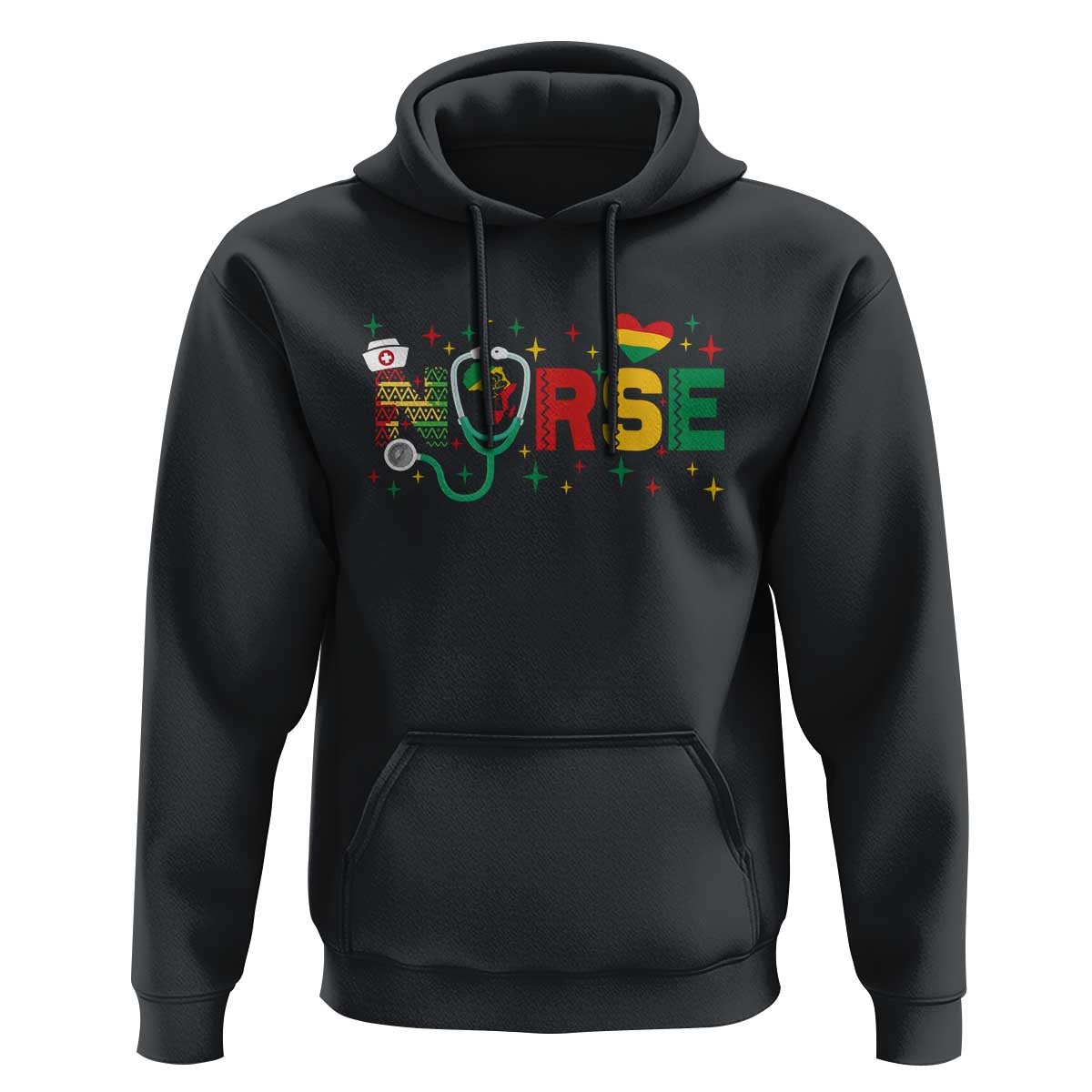 Proud Black Nurse Hoodie Black History Month Gift - Wonder Print Shop
