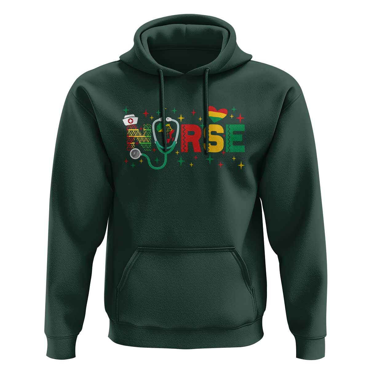 Proud Black Nurse Hoodie Black History Month Gift - Wonder Print Shop