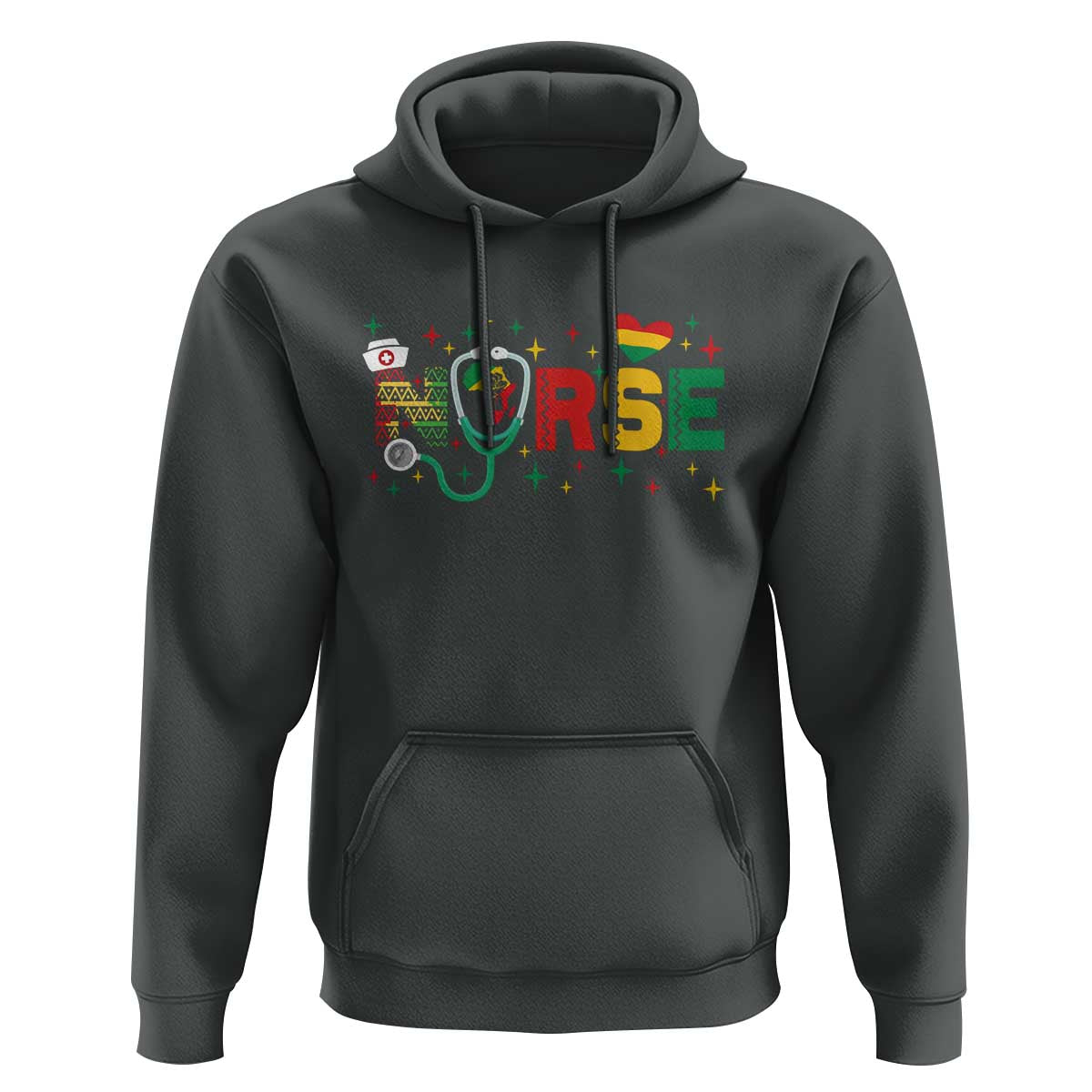 Proud Black Nurse Hoodie Black History Month Gift - Wonder Print Shop