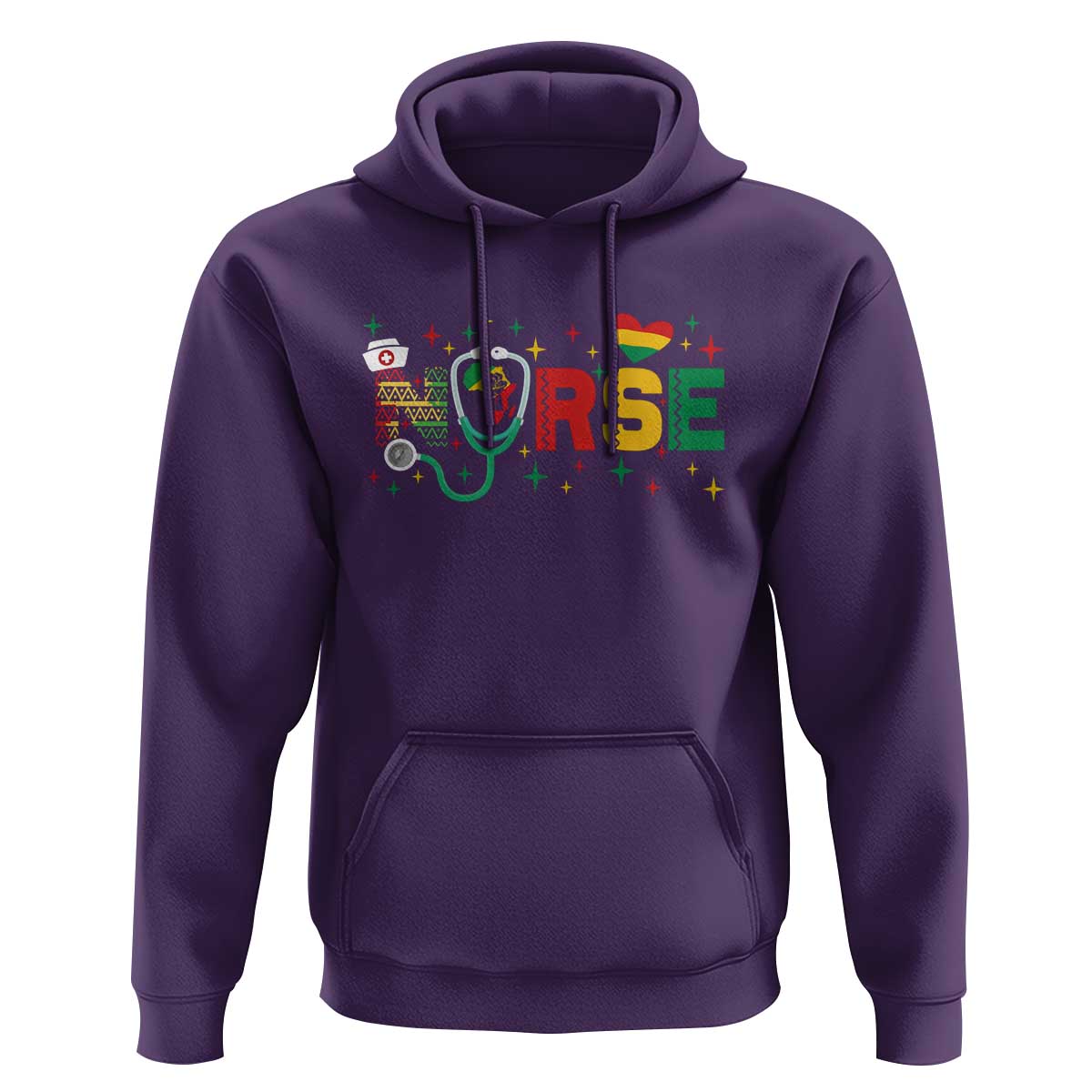 Proud Black Nurse Hoodie Black History Month Gift - Wonder Print Shop