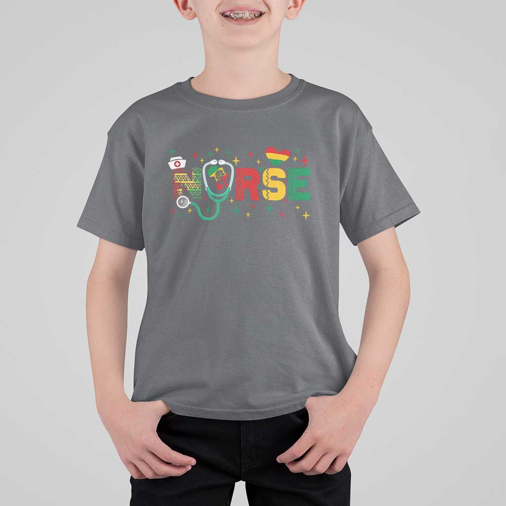 Proud Black Nurse T Shirt For Kid Black History Month Gift - Wonder Print Shop