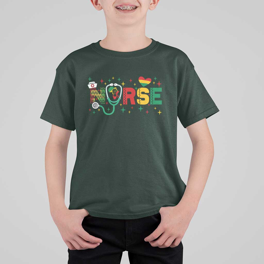 Proud Black Nurse T Shirt For Kid Black History Month Gift - Wonder Print Shop