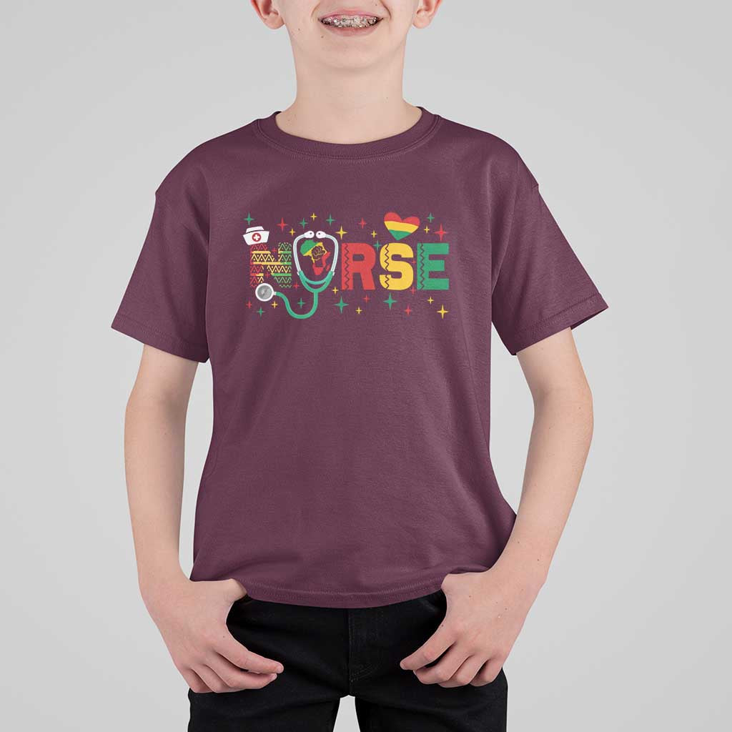 Proud Black Nurse T Shirt For Kid Black History Month Gift - Wonder Print Shop