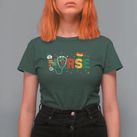 Proud Black Nurse T Shirt For Women Black History Month Gift - Wonder Print Shop