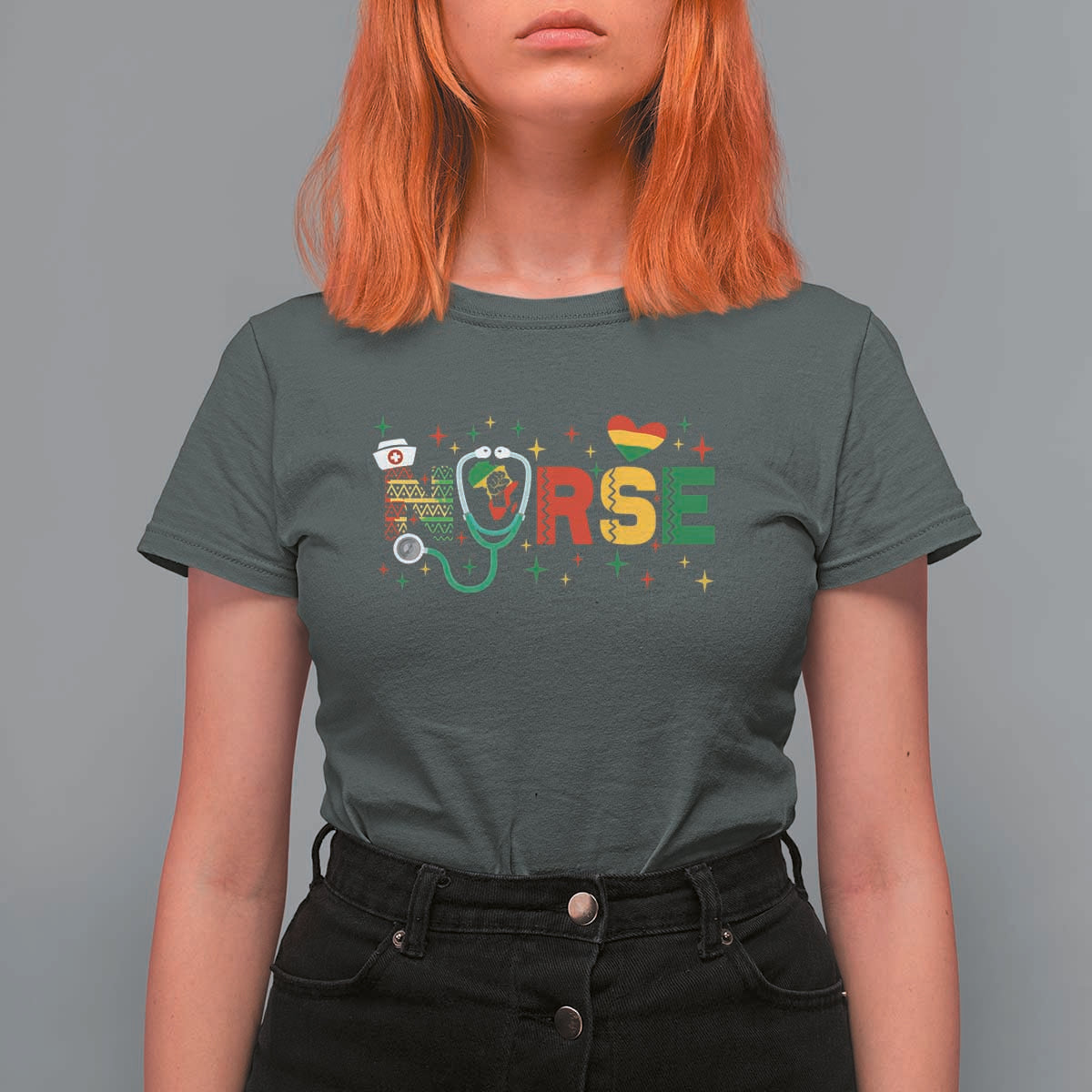 Proud Black Nurse T Shirt For Women Black History Month Gift - Wonder Print Shop