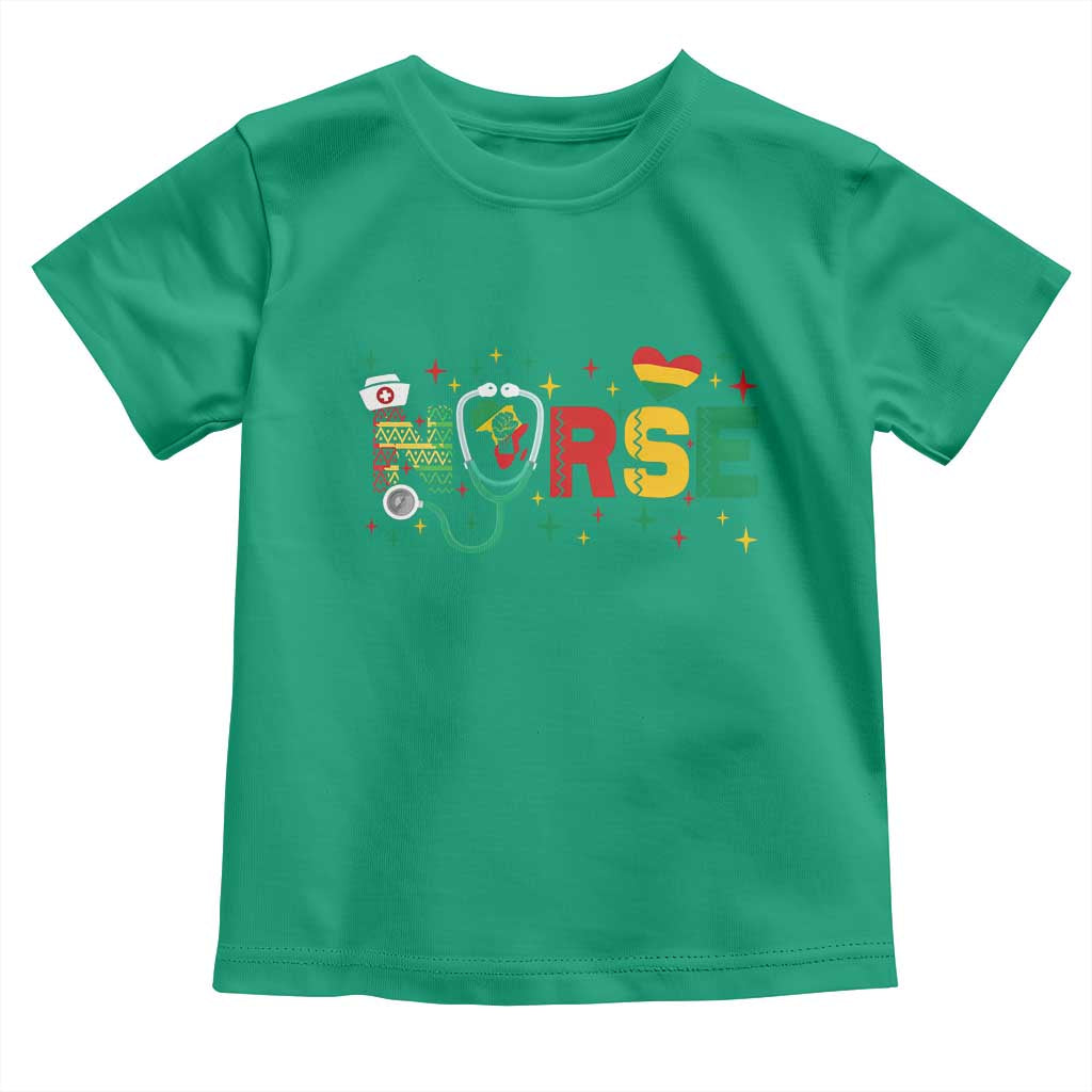 Proud Black Nurse Toddler T Shirt Black History Month Gift - Wonder Print Shop