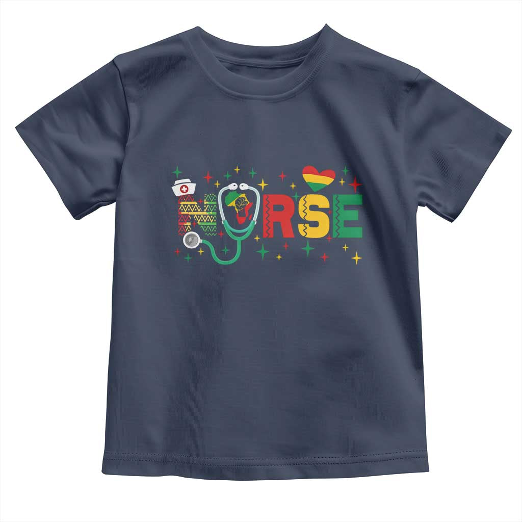 Proud Black Nurse Toddler T Shirt Black History Month Gift - Wonder Print Shop