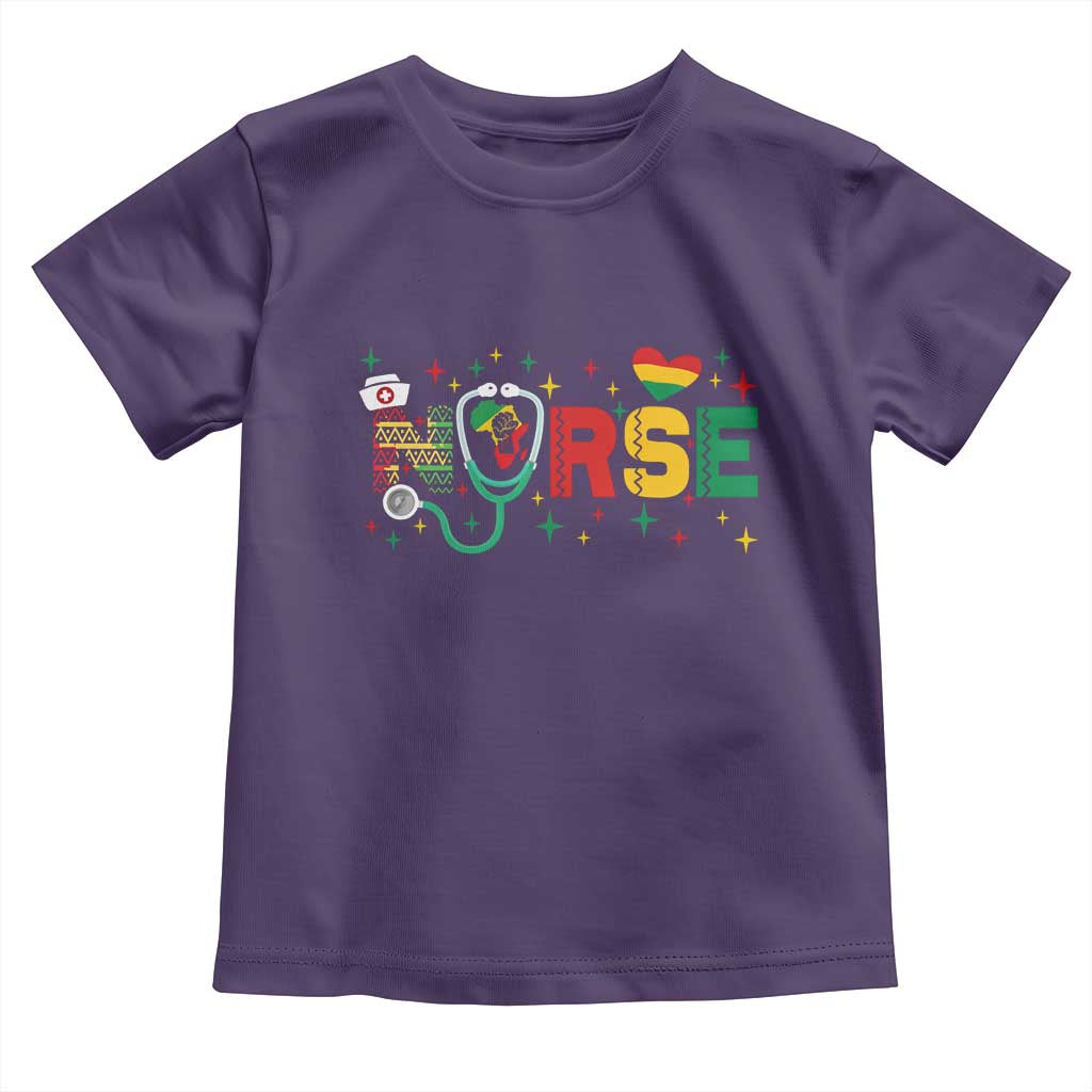Proud Black Nurse Toddler T Shirt Black History Month Gift - Wonder Print Shop