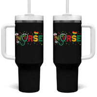 Proud Black Nurse Tumbler With Handle Black History Month Gift - Wonder Print Shop