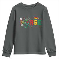 Proud Black Nurse Youth Sweatshirt Black History Month Gift - Wonder Print Shop