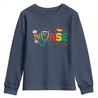 Proud Black Nurse Youth Sweatshirt Black History Month Gift - Wonder Print Shop