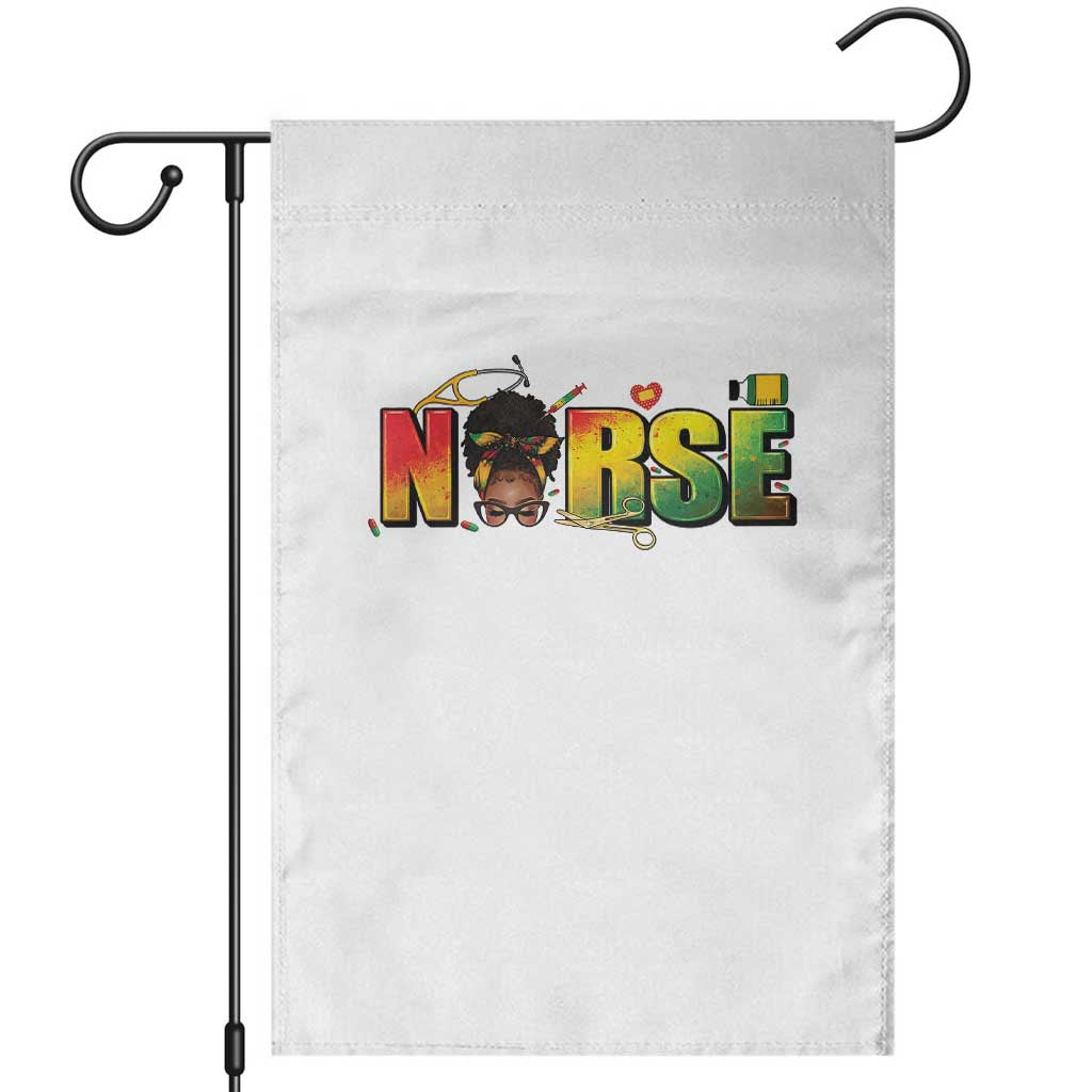 Proud Black Nurse Garden Flag Black History Month Healthcare Gift - Wonder Print Shop