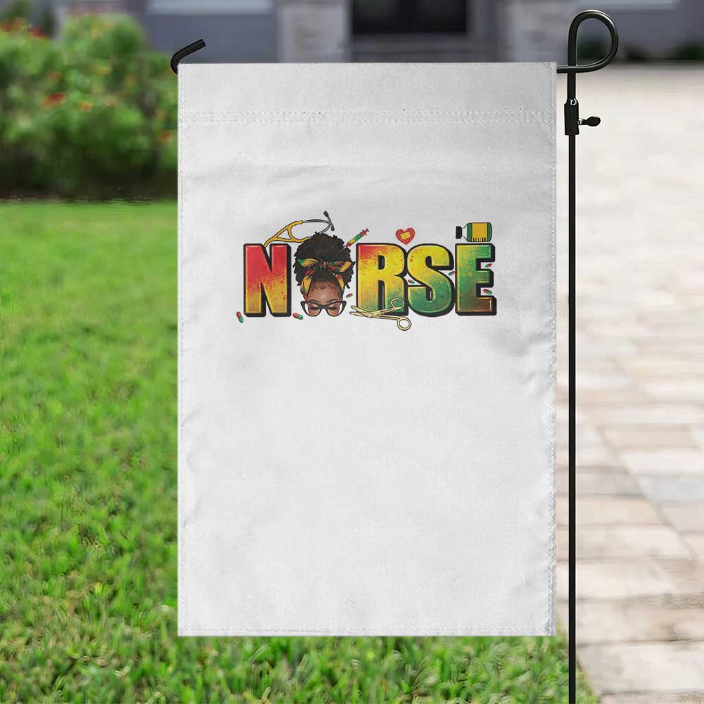Proud Black Nurse Garden Flag Black History Month Healthcare Gift - Wonder Print Shop