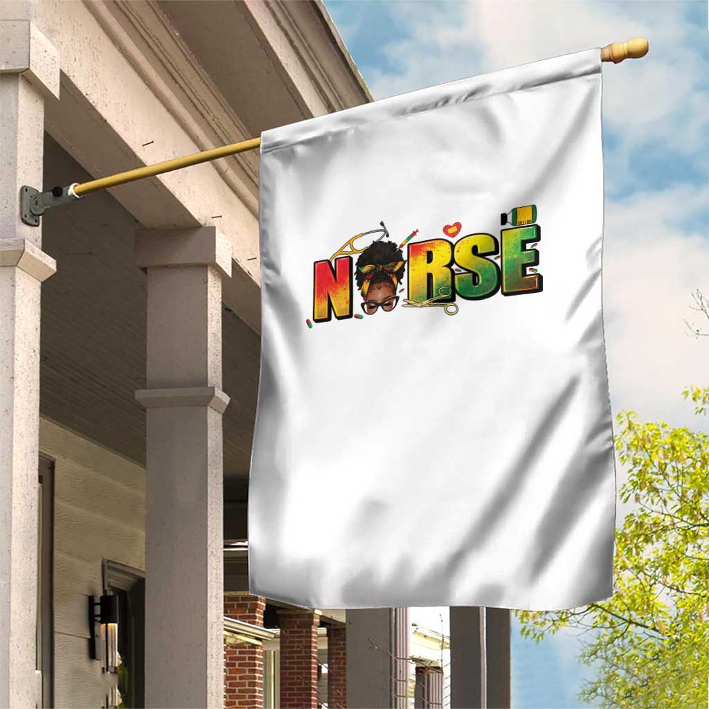 Proud Black Nurse Garden Flag Black History Month Healthcare Gift - Wonder Print Shop