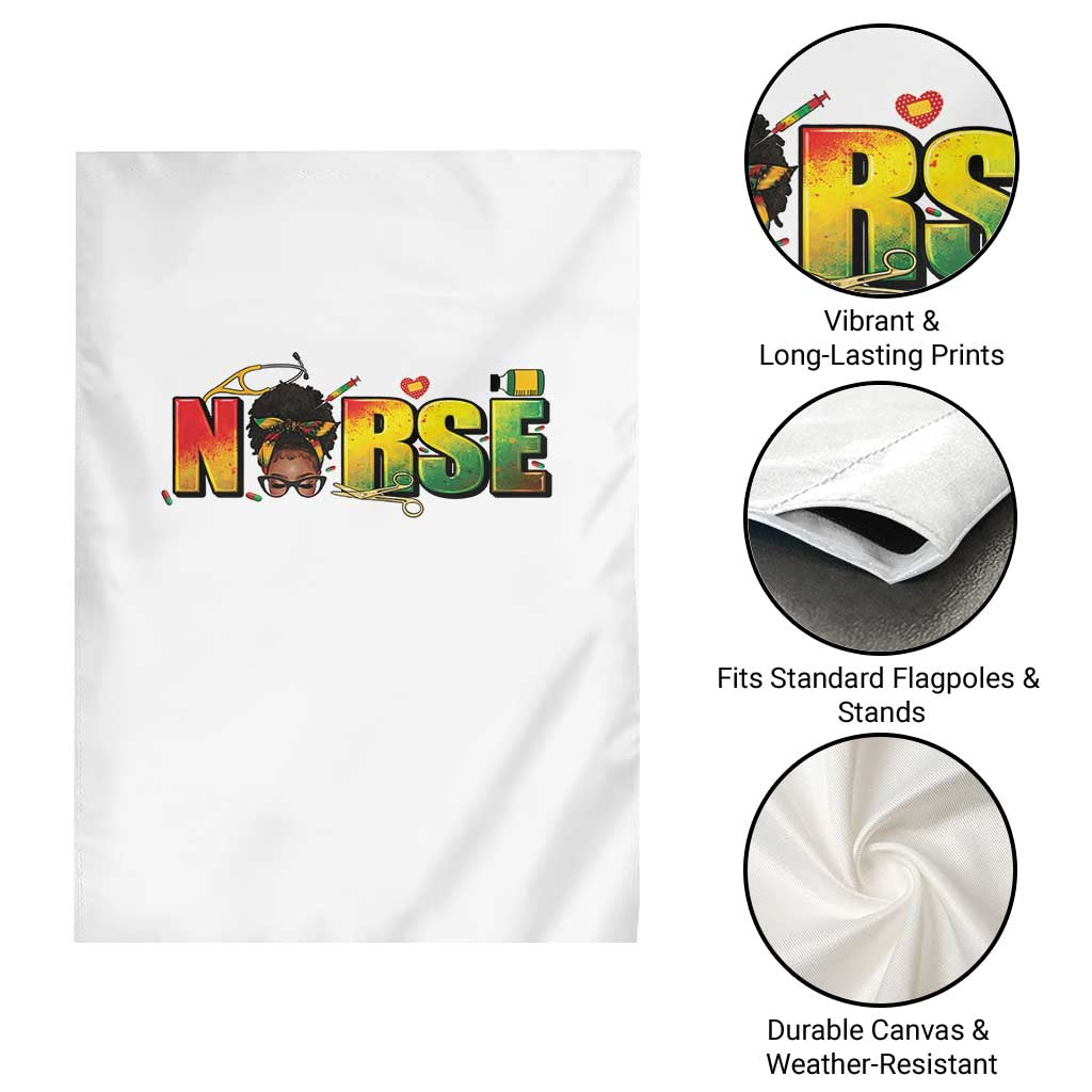 Proud Black Nurse Garden Flag Black History Month Healthcare Gift - Wonder Print Shop