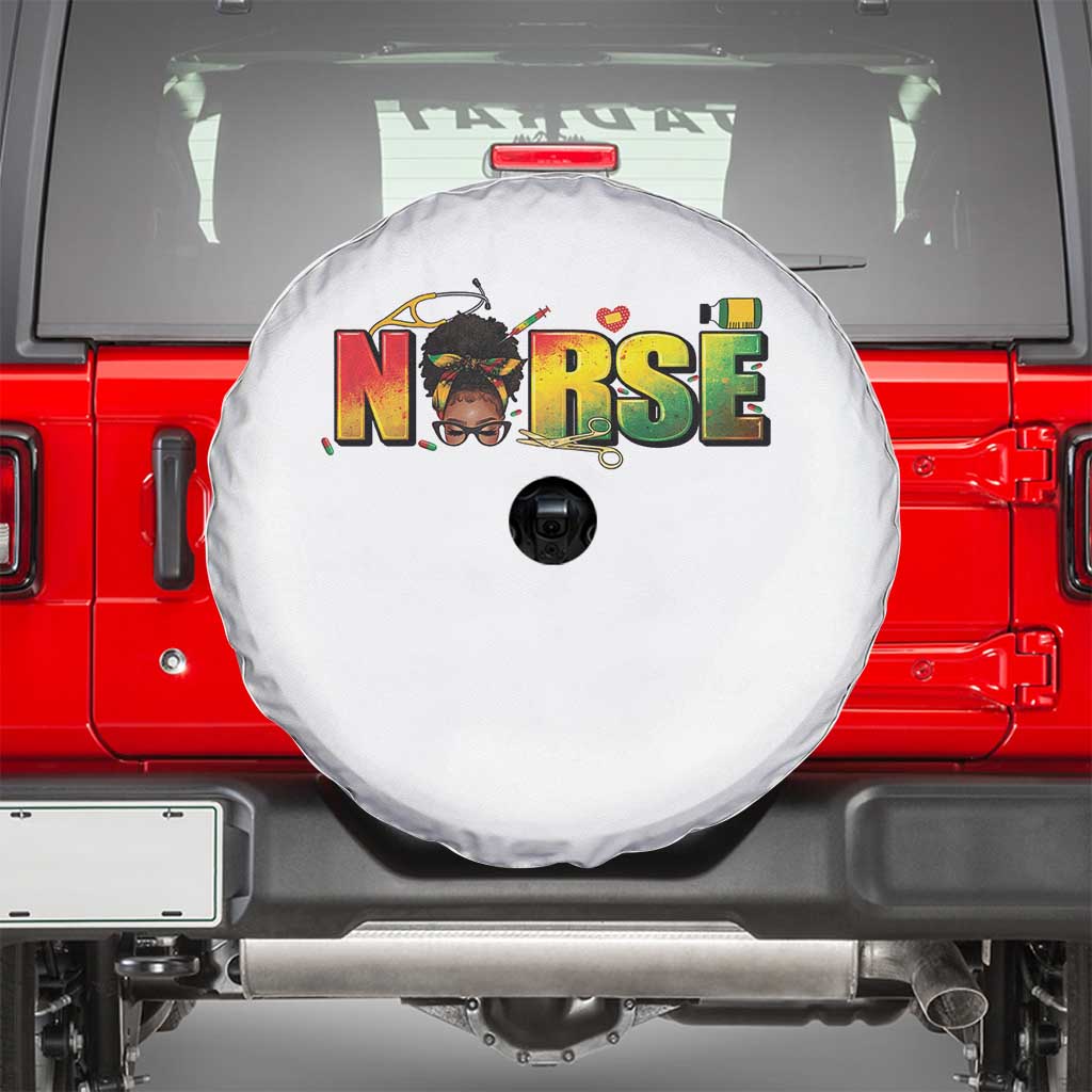 Proud Black Nurse Spare Tire Cover Black History Month Healthcare Gift - Wonder Print Shop