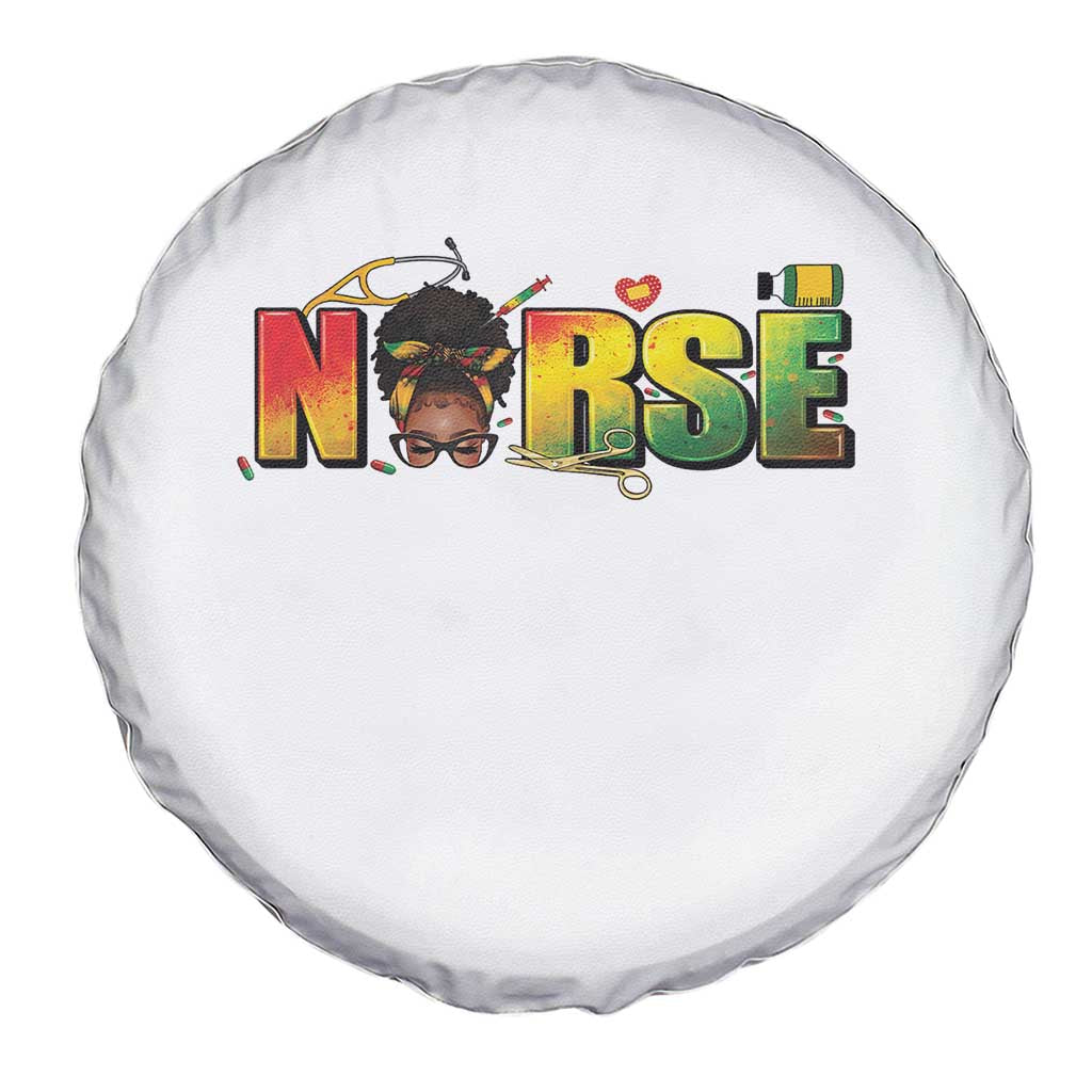 Proud Black Nurse Spare Tire Cover Black History Month Healthcare Gift - Wonder Print Shop
