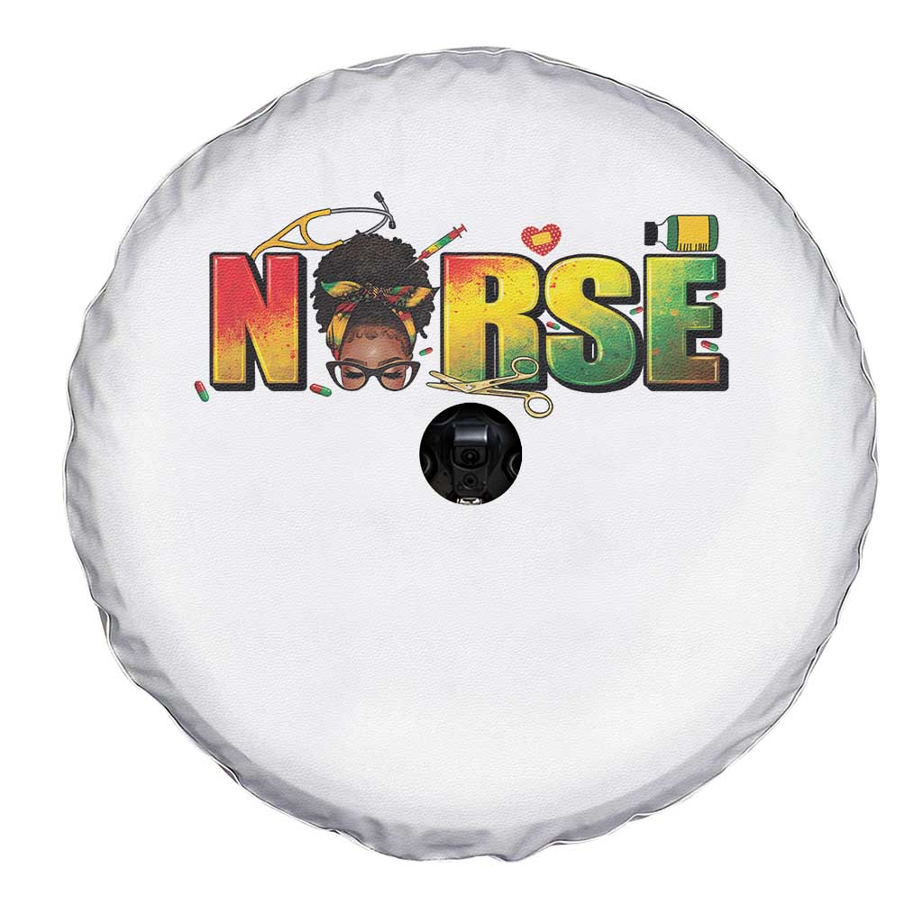 Proud Black Nurse Spare Tire Cover Black History Month Healthcare Gift - Wonder Print Shop