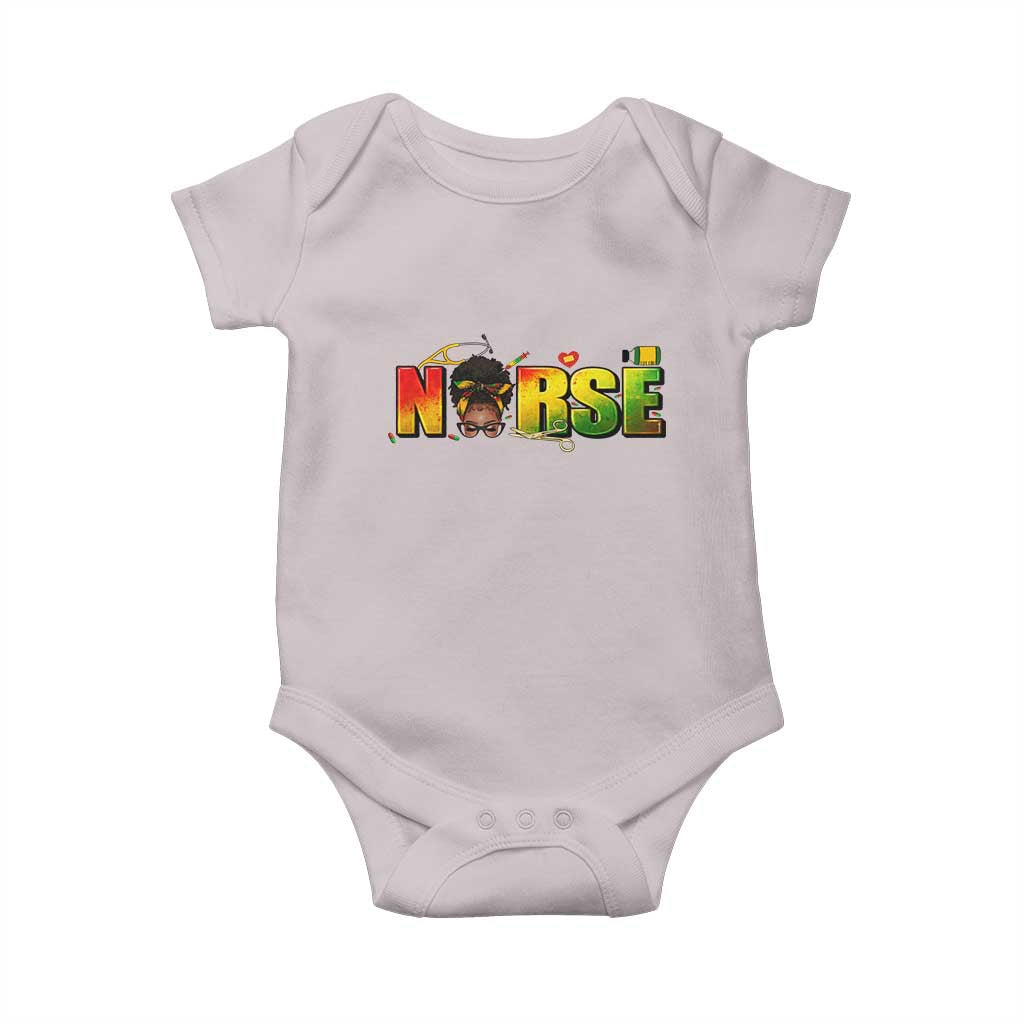 Proud Black Nurse Baby Onesie Black History Month Healthcare Gift - Wonder Print Shop