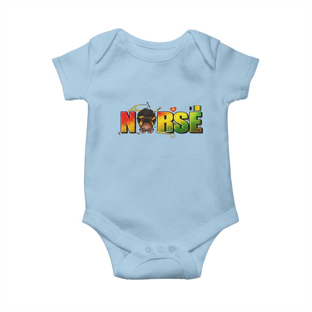 Proud Black Nurse Baby Onesie Black History Month Healthcare Gift - Wonder Print Shop